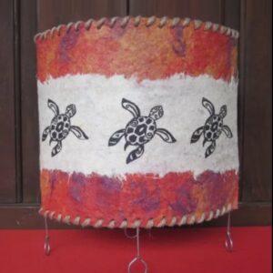 Ovalada de mesa con tortugas étnicas