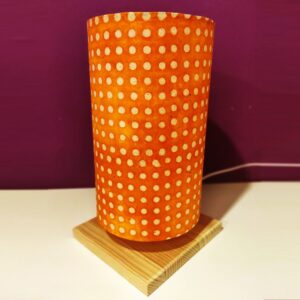 Lámpara de mesa: "Naranja con lunares" - Imagen 4