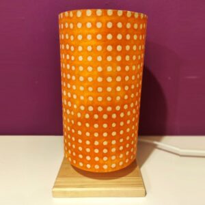 Lámpara de mesa: "Naranja con lunares" - Imagen 6