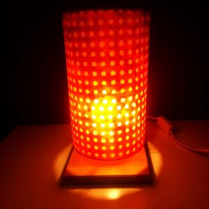 Lámpara de mesa: "Naranja con lunares" - Imagen 5