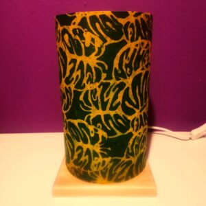 Lámpara de mesa: "Monstera verde" - Imagen 5
