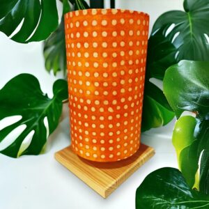 Lámpara de mesa: "Naranja con lunares" - Imagen 7